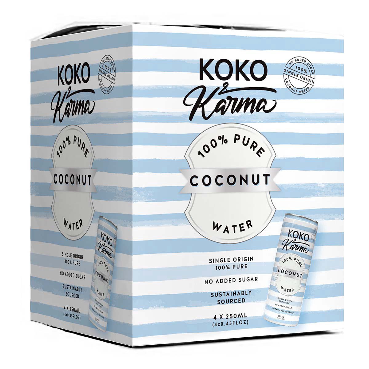 slide 1 of 1, Koko & Karma Vitamin C & Pineapple Coconut Water - 4 pk Cans, 8.45 oz