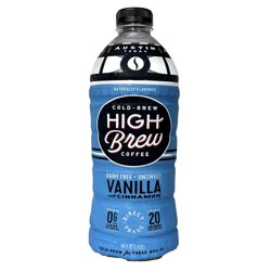 High Brew Cold-Brew Coffee - Vanilla & Cinnamon - 48 oz
