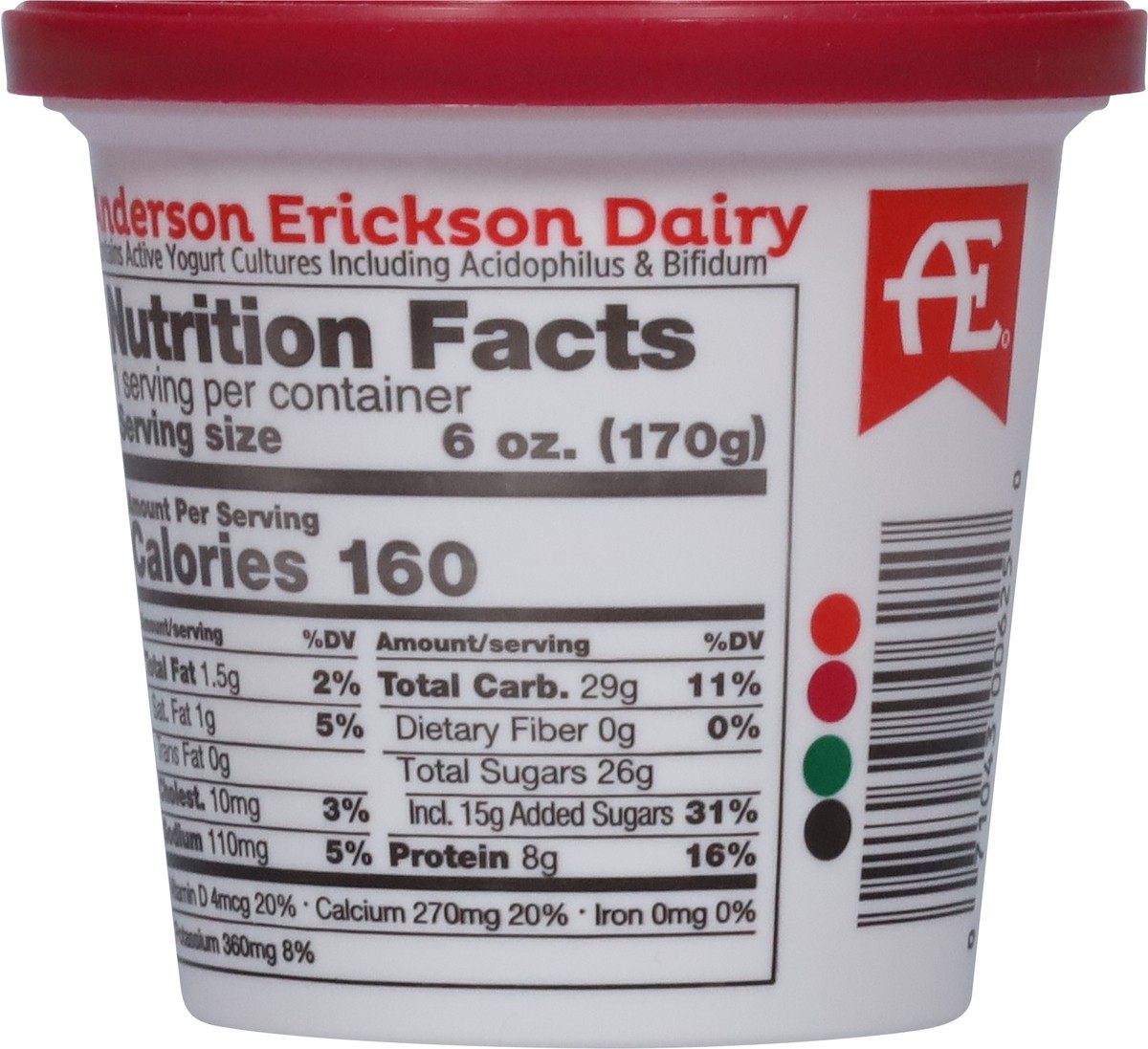 slide 8 of 11, Anderson Erickson Dairy Black Cheery Yogurt 6 oz, 6 oz