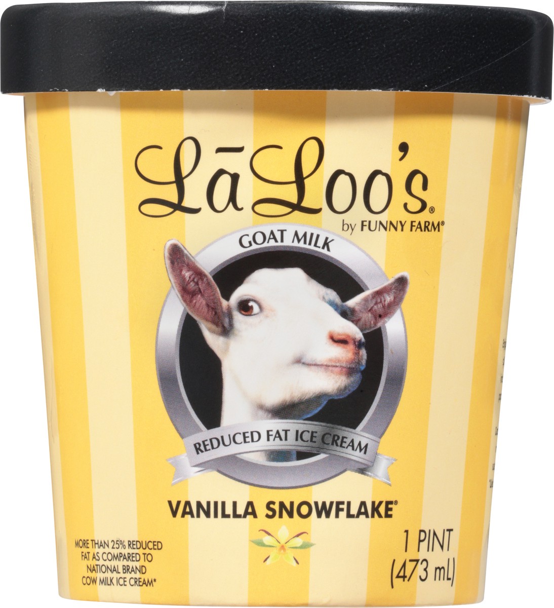 slide 6 of 9, LaLoo's Vanilla Snowflake Reduced Fat Goat Milk Ice Cream 1 pt, 1 pint