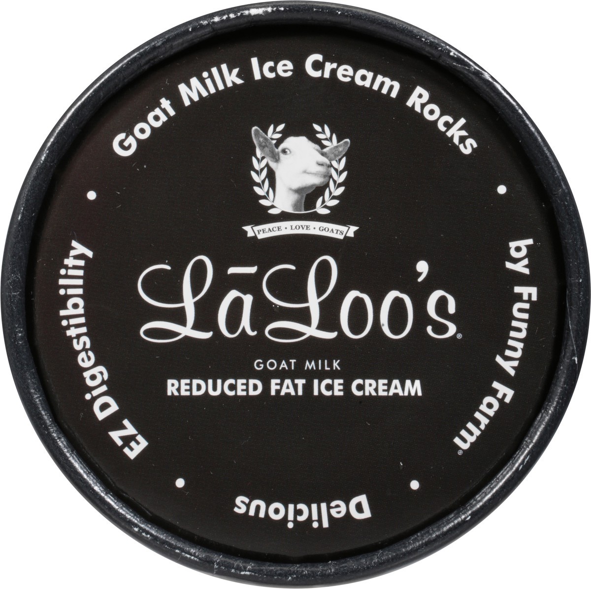 slide 9 of 9, LaLoo's Vanilla Snowflake Reduced Fat Goat Milk Ice Cream 1 pt, 1 pint