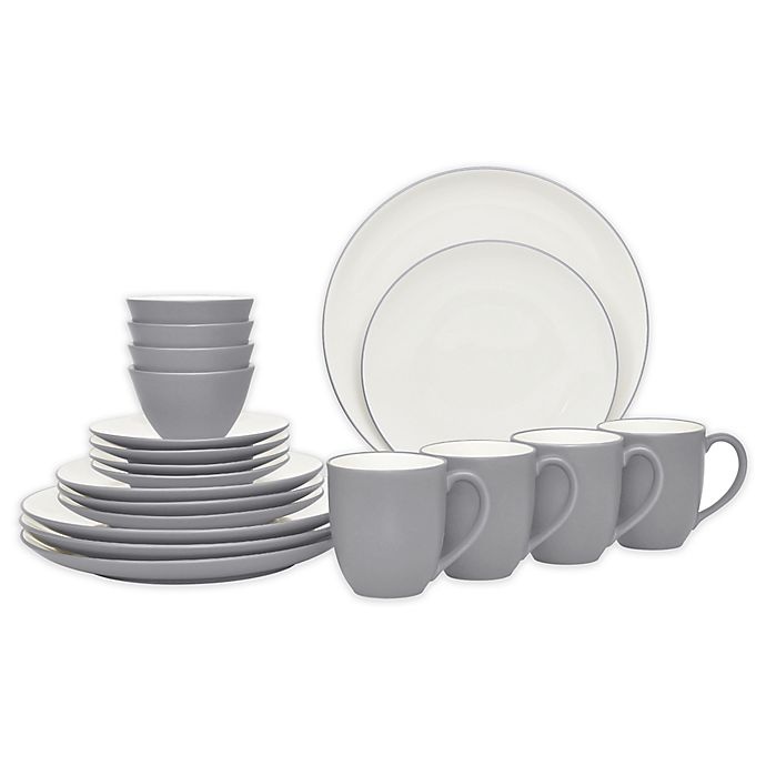 slide 1 of 1, Noritake Colorwave Coupe Dinnerware Set - Slate, 20 ct