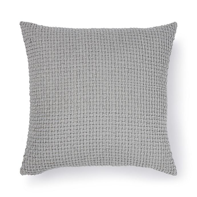 slide 1 of 1, Brentwood Originals Chenille Double Basket Weave Square Throw Pillow - Harbor Mist, 1 ct