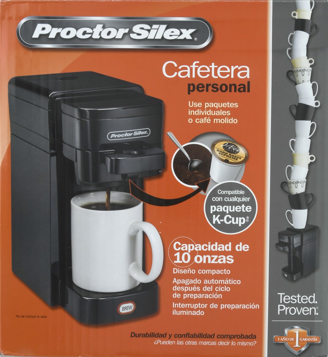 slide 9 of 9, Proctor Silex Single-Serve Coffeemaker 1 ea, 1 ea