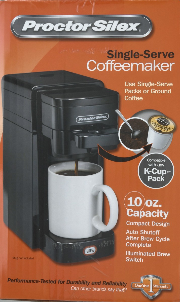 slide 5 of 9, Proctor Silex Single-Serve Coffeemaker 1 ea, 1 ea