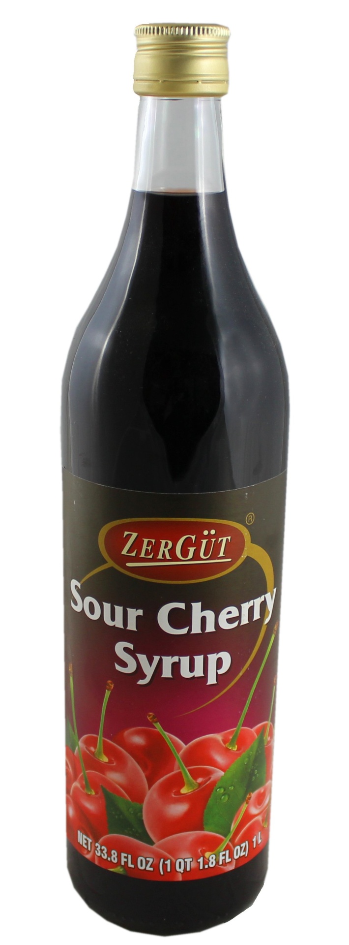 slide 1 of 1, ZerGüt Sour Cherry Syrup, 33 oz