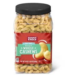 Giant Eagle Roasted Cashews, Sea Salt