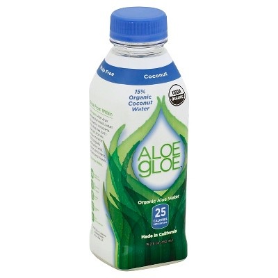 slide 1 of 1, Aloe Gloe Coconut Aloe Water, 15.2 oz