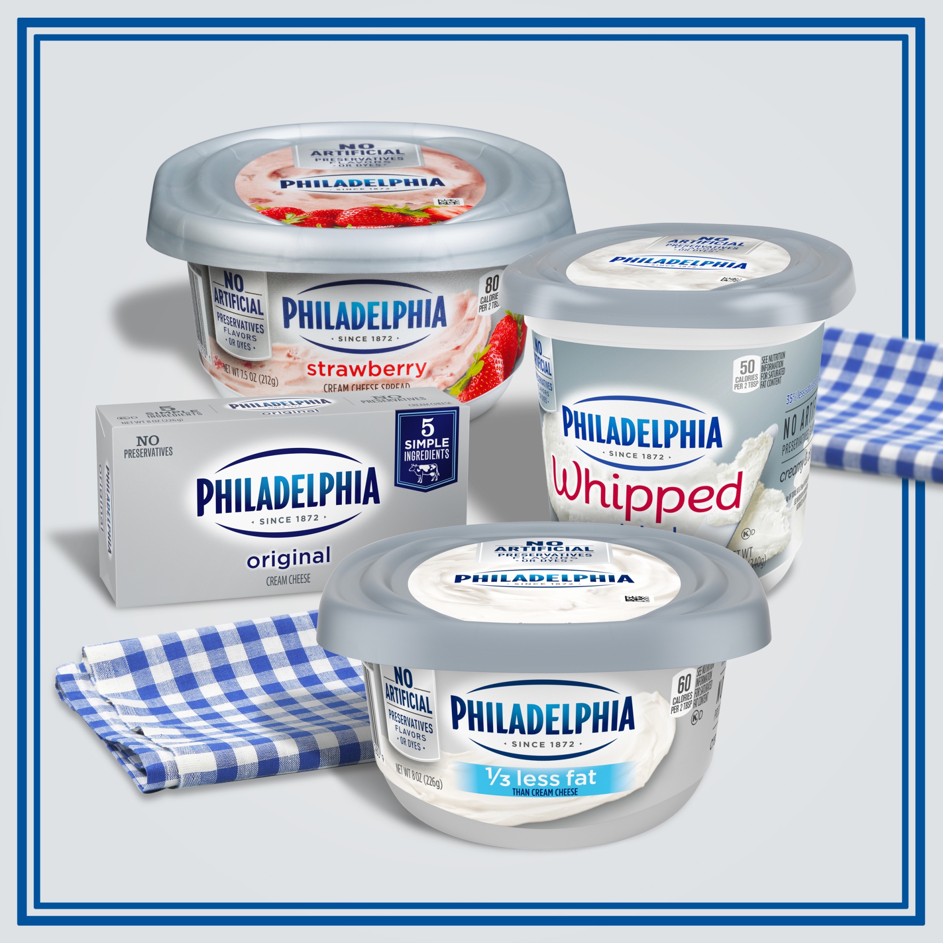 slide 6 of 13, Philadelphia Reduced Fat Cream Cheese Spread with 1/3 Less Fat Tub, 16 oz
