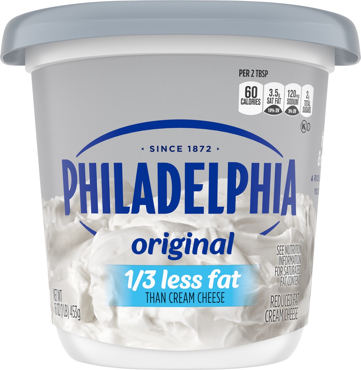 slide 8 of 9, Philadelphia Reduced Fat Cream Cheese Spread, 16 oz Tub, 16 oz