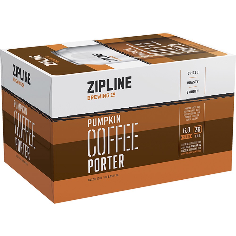 slide 1 of 1, Zipline Pumpkin Coffee Porter, 6 ct; 12 oz