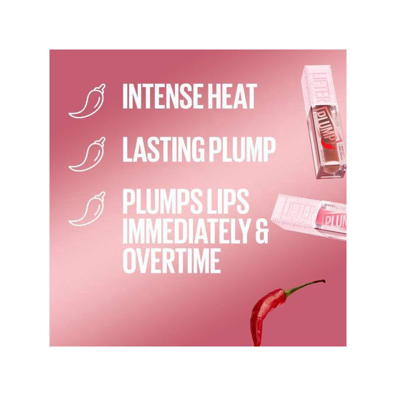 slide 3 of 6, Maybelline Plump Cocoa Zing 007 Plumping Lip Gloss 0.18 fl oz, 0.18 fl oz