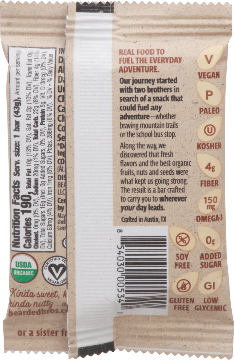 slide 5 of 9, Bearded Brothers Almond Butter Chocolate Bar - 1.52 Oz, 1.52 oz