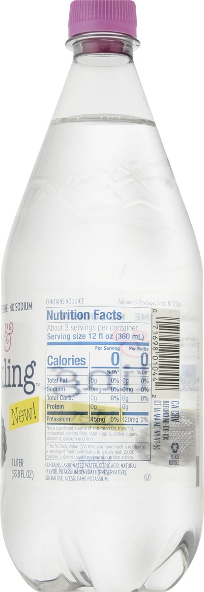 slide 7 of 13, Clear & Sparkling Raspberry Duet Water Beverage - 1 l, 1 l