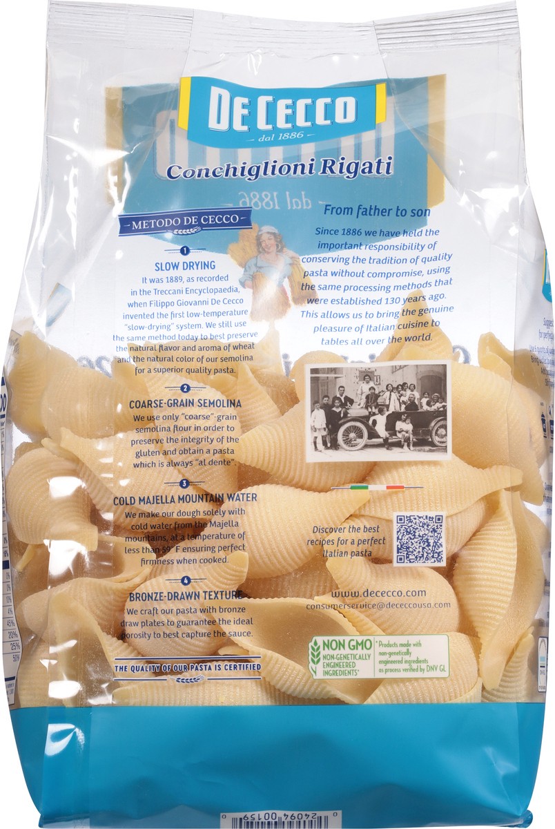 slide 9 of 14, De Cecco No. 126 Conchiglioni Rigate 1 lb, 1 lb
