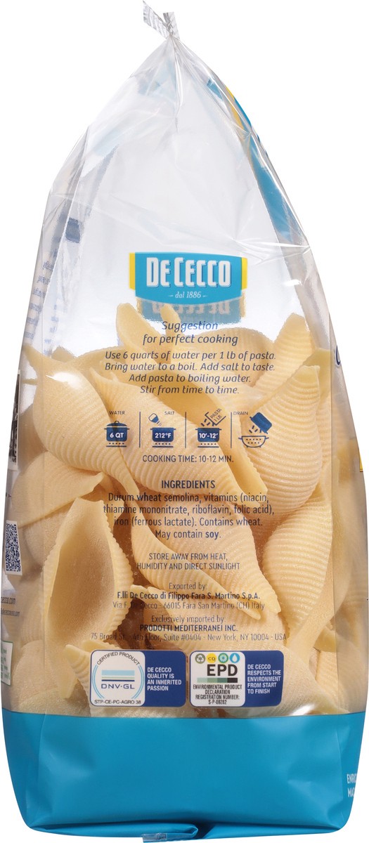 slide 12 of 14, De Cecco No. 126 Conchiglioni Rigate 1 lb, 1 lb