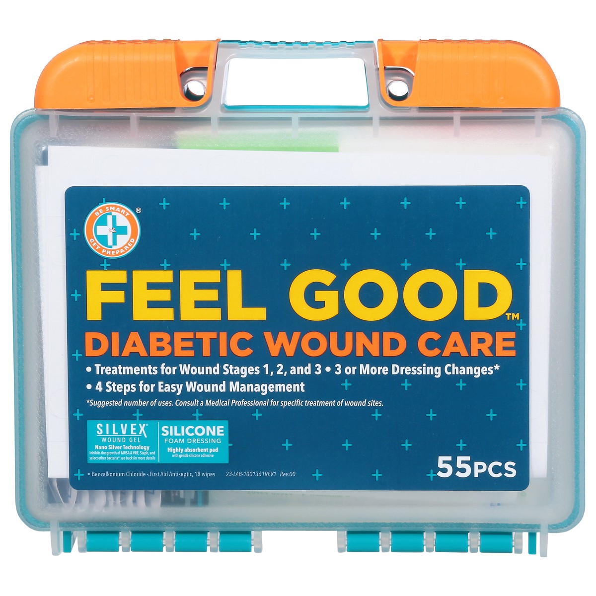 slide 1 of 13, Be Smart Get Prepared Feel Good Diabetic Wound Care 1 ea, 1 ct