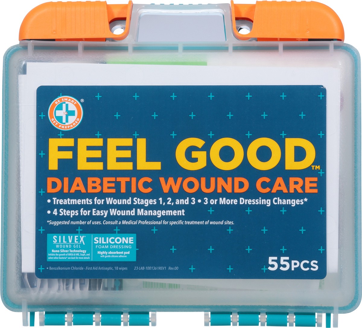 slide 4 of 13, Be Smart Get Prepared Feel Good Diabetic Wound Care 1 ea, 1 ct