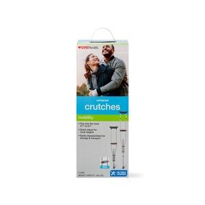 slide 1 of 1, Medline Cvs Health Universal Crutches, 1 ct