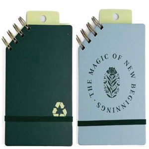 slide 1 of 1, U Style Collections U Style Ecokind Spiral Memo Pad With Top Corner Spiral, 4" X 6", 80 Sheets, 4 in