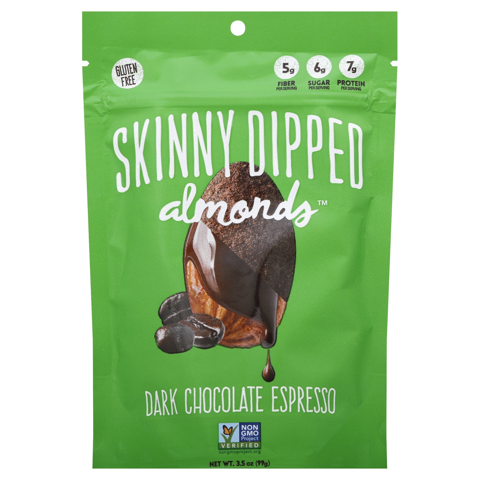 slide 1 of 2, Skinny Dipped Almonds Dark Chocolate Espresso, 3.5 oz