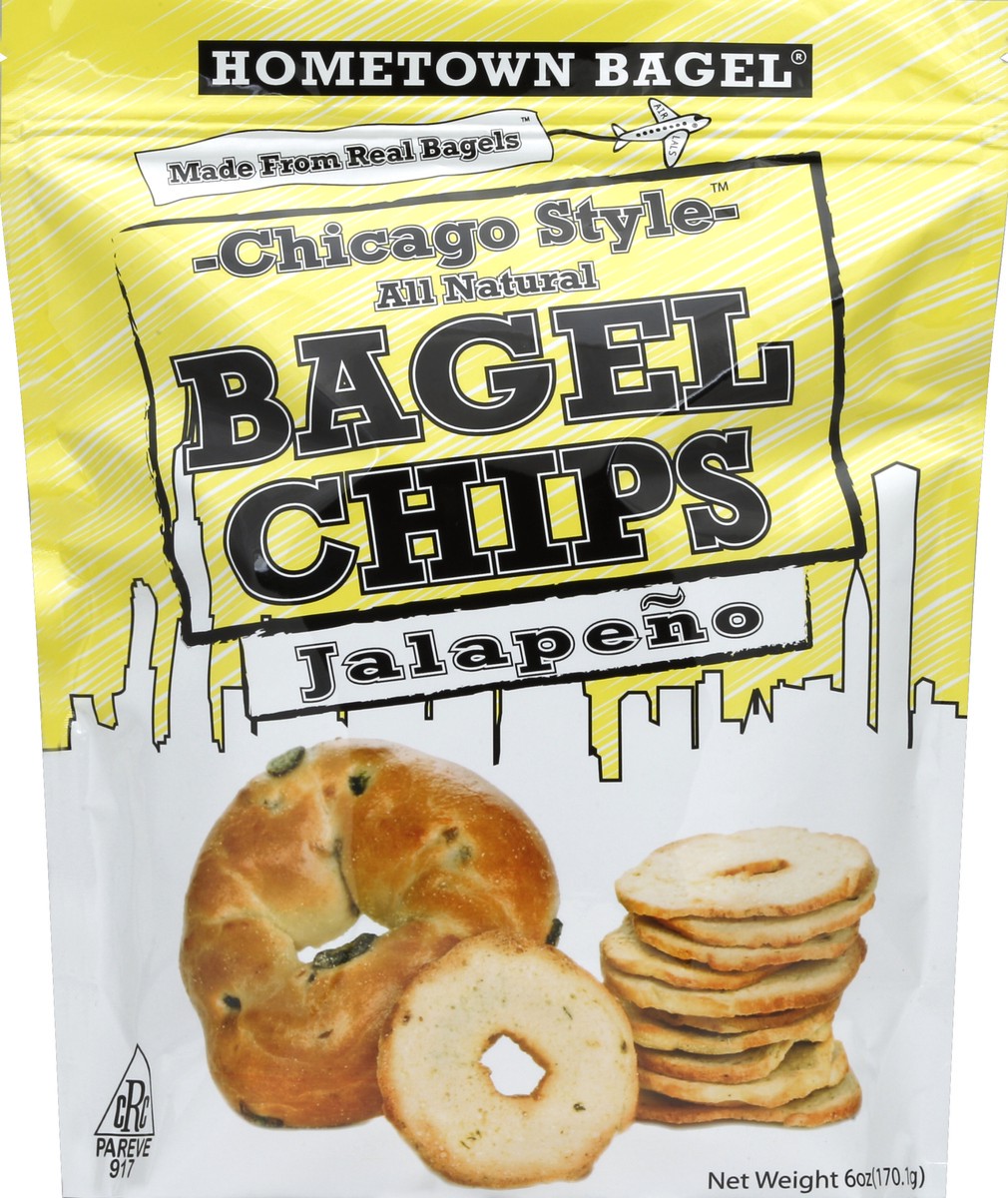 slide 4 of 4, Hometown Bagel Bagel Chips 6 oz, 6 oz