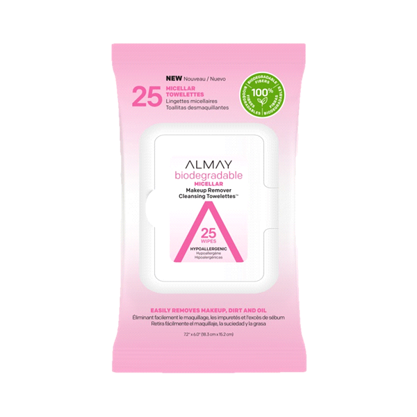 slide 1 of 3, Almay Oil Free Makeup Remover Towelettes, 25 ct