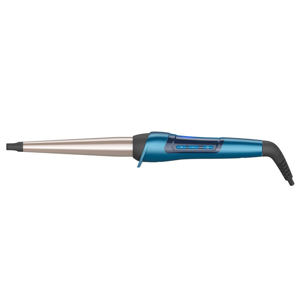 slide 10 of 11, Remington Pro Professional Titanium Conical Barrel Curling Wand - Blue - ½" to 1" - CI96W2, 1 ct