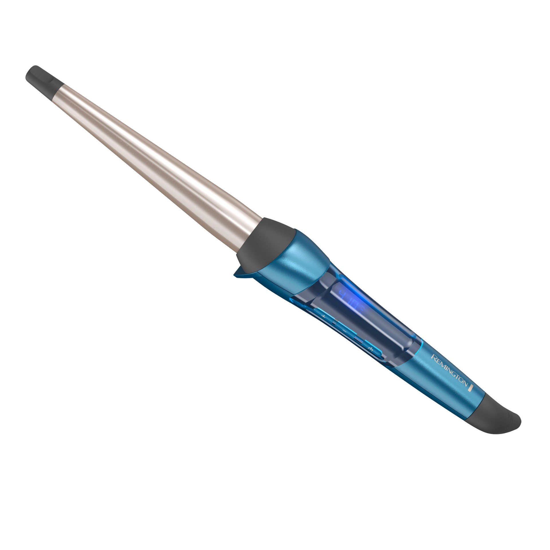 slide 1 of 11, Remington Pro Professional Titanium Conical Barrel Curling Wand - Blue - ½" to 1" - CI96W2, 1 ct