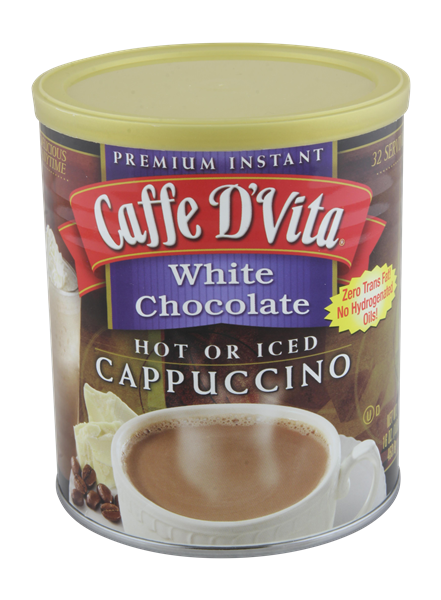 slide 1 of 1, Caffe D'Vita White Chocolate Instant Cappuccino, 16 oz