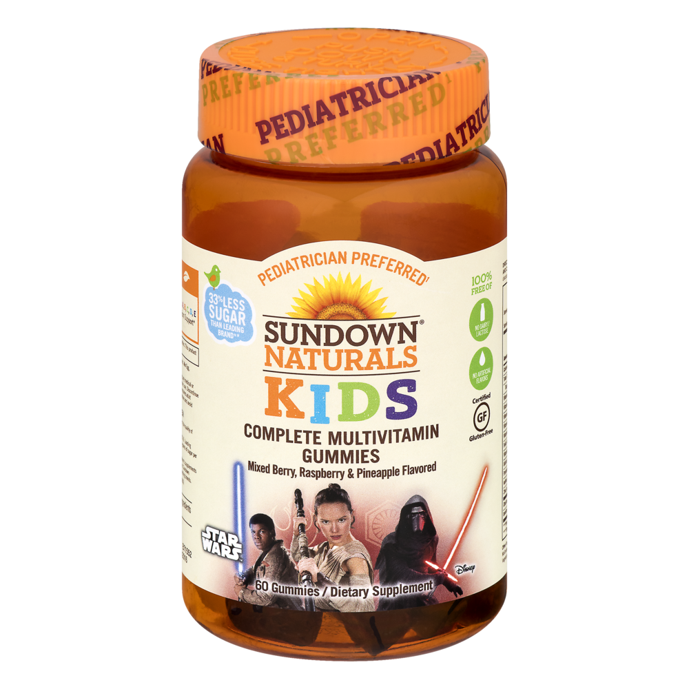 slide 1 of 4, Sundown Naturals Star Wars Kids Complete Multivitamin Gummies, 60 ct