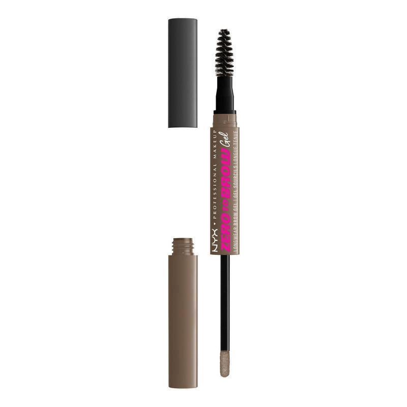 slide 1 of 8, NYX Professional Makeup Zero to Brow Longwear Eyebrow Gel - 05 Ash Brown - 0.06 fl oz, 0.05 oz