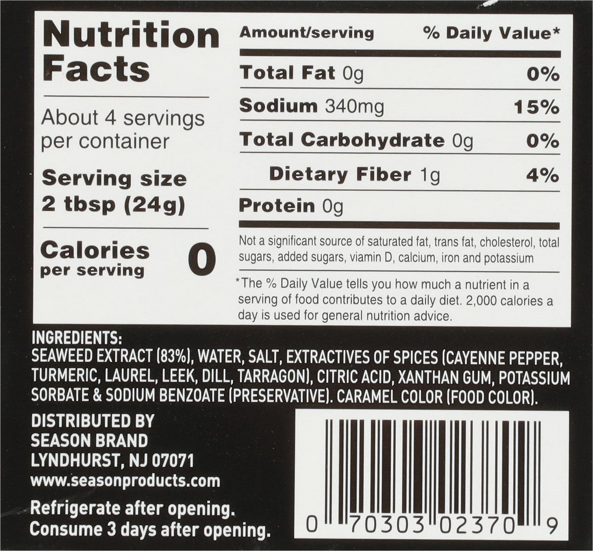 slide 9 of 14, Season Caviart Black Seaweed Pearls 3.5 oz, 3.5 oz