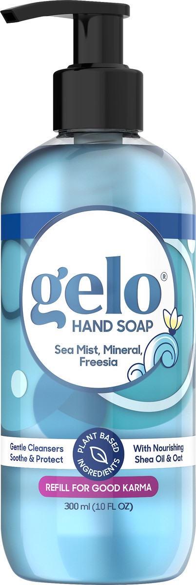 slide 3 of 5, Gelo Sea Mist, Mineral, Freesia Hand Soap 300 ml, 10 oz