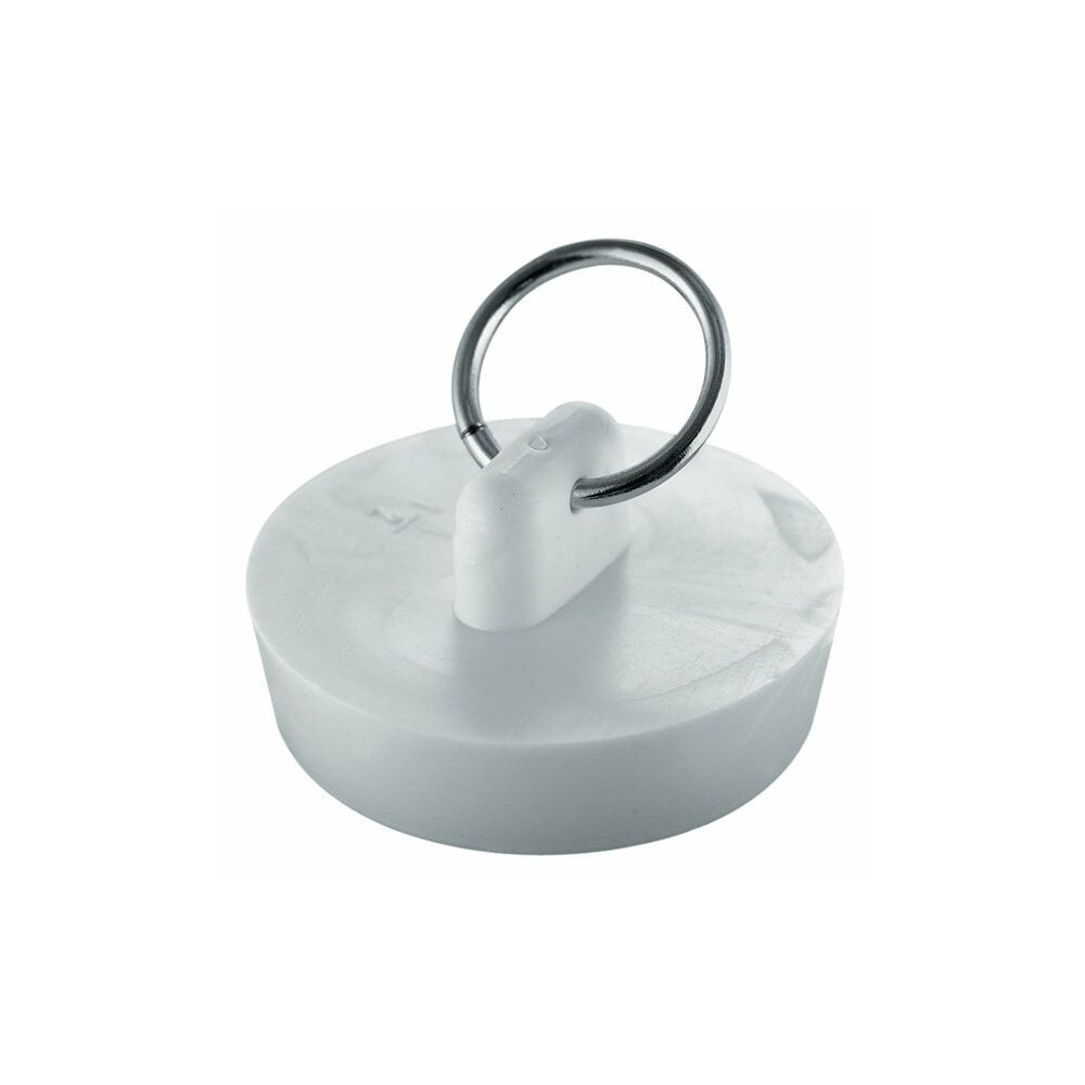 slide 1 of 1, Plumbcraft Duo-Fit Sink Stopper - White, 1 ct