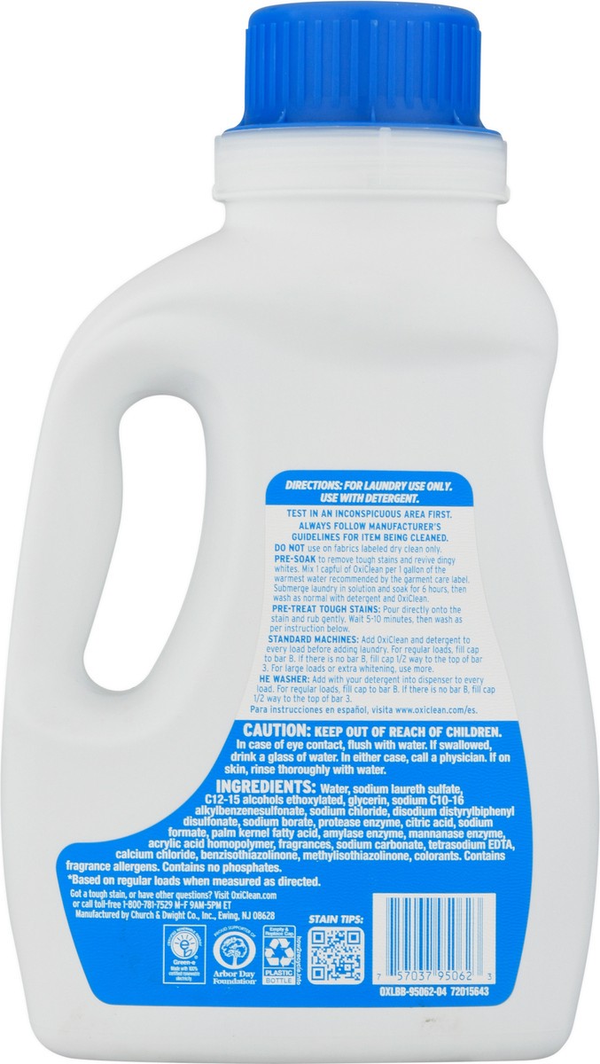 slide 9 of 9, Oxi-Clean White Revive Liquid Laundry Whitener + Stain Remover, 50oz, 50 fl oz