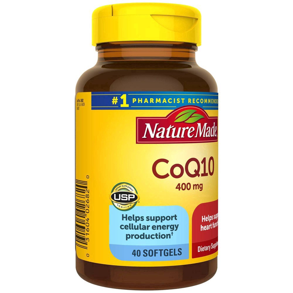 slide 20 of 60, Nature Made CoQ10 400mg Softgels for Heart Health Support - 40ct, 40 ct