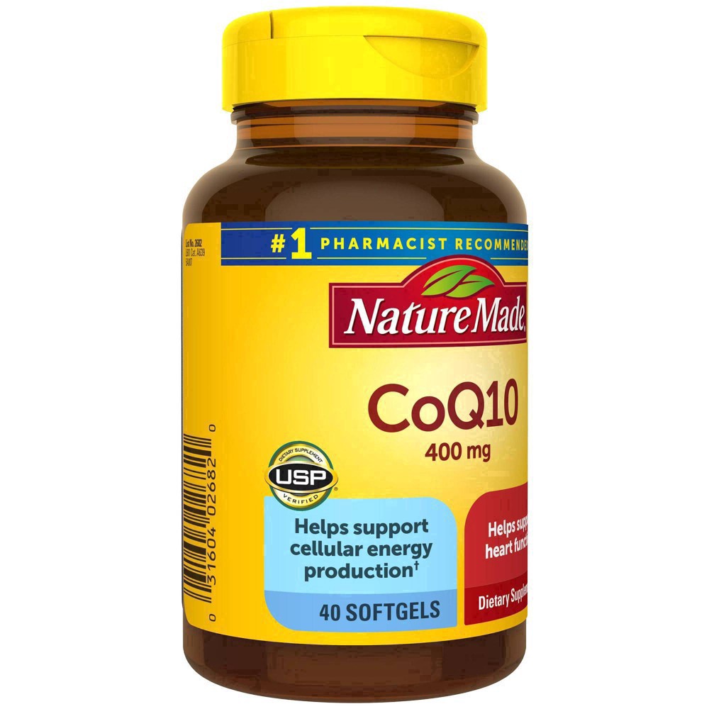 slide 58 of 60, Nature Made CoQ10 400mg Softgels for Heart Health Support - 40ct, 40 ct