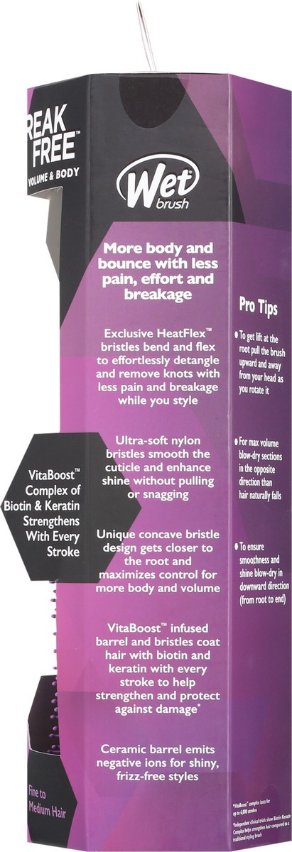 slide 5 of 9, Wet Brush Break Free Volume and Body Round Brush, 1 ct