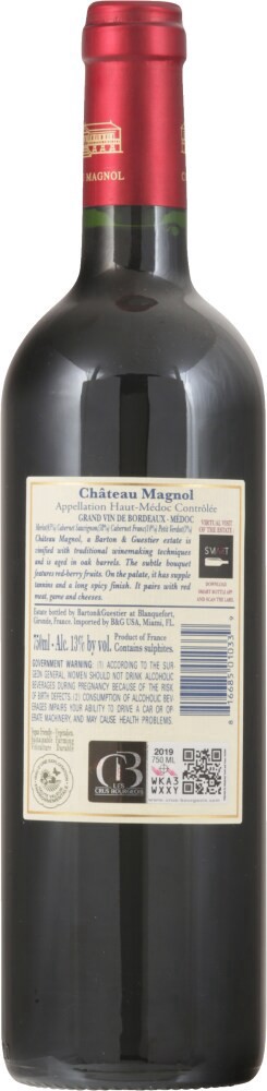 slide 4 of 6, Barton & Guestier Chateau Magnol 750 ml, 750 ml