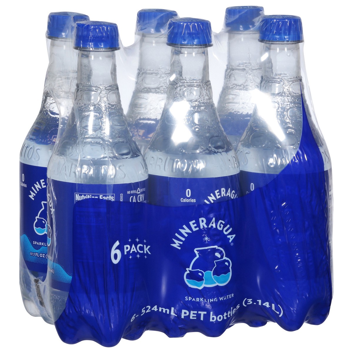 slide 3 of 9, Mineragua Sparkling Water 6 - 524 ml Bottles, 6 ct