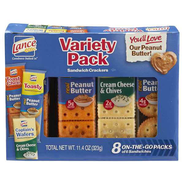 slide 1 of 1, Lance Filled Cracker Variety Pack, 11.4 oz