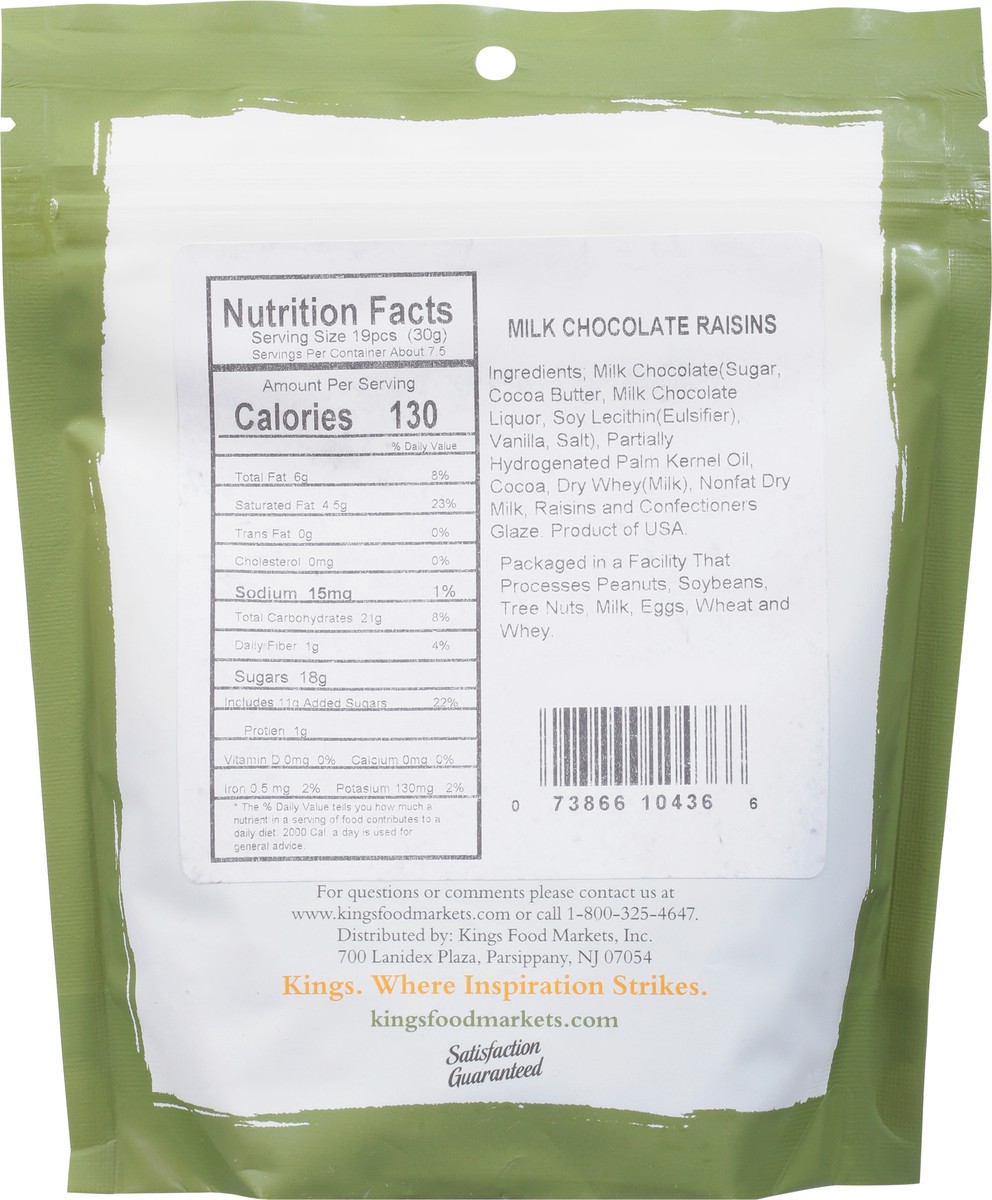 slide 6 of 14, Kings Milk Chocolate Raisins, 8 oz