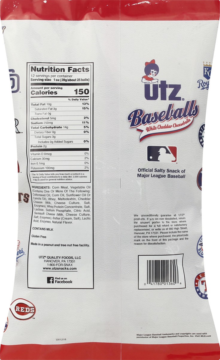 slide 8 of 11, Utz Cheese Balls 12 oz, 12 oz