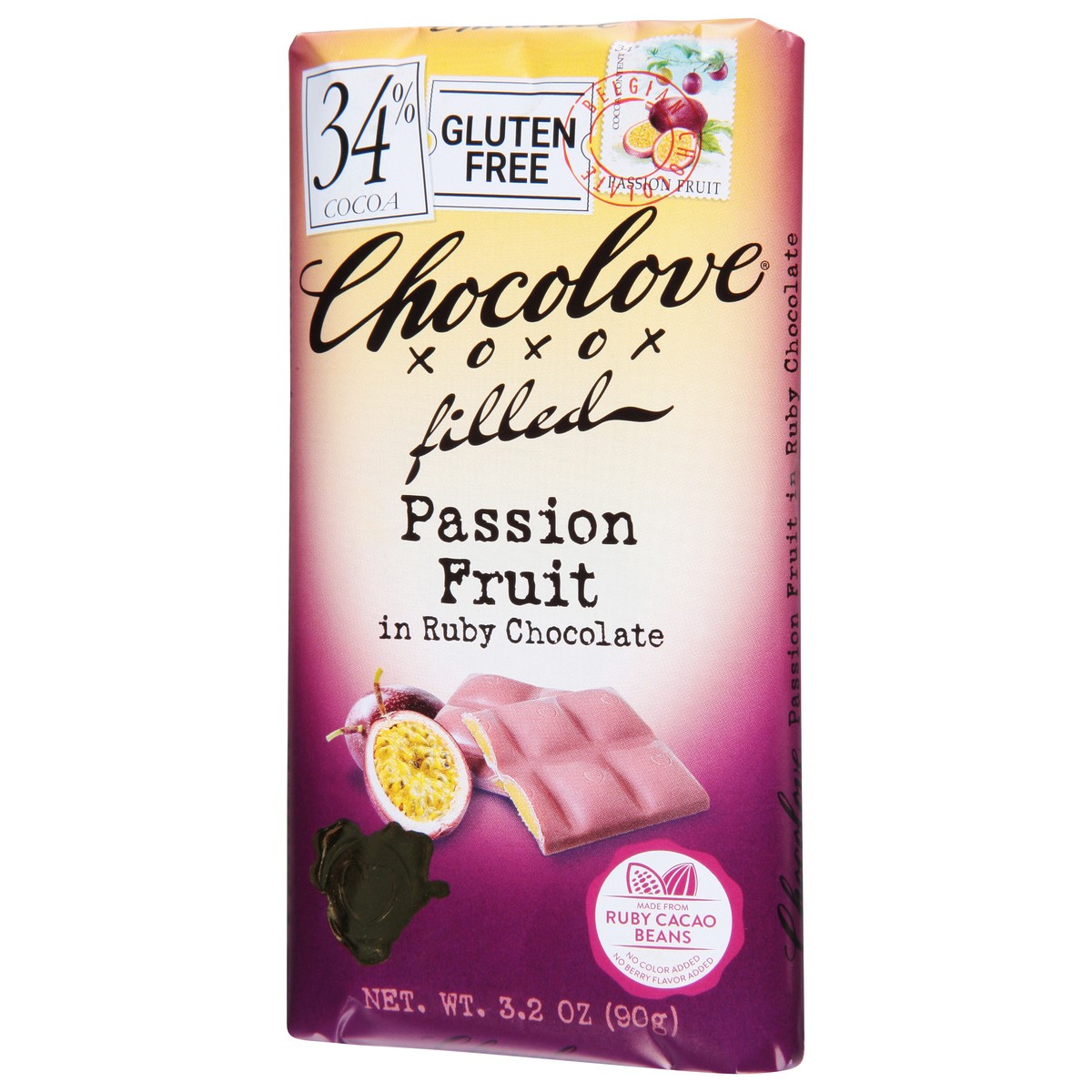 slide 5 of 9, Chocolove 34% Cocoa Filled Passion Fruit Ruby Chocolate 3.2 oz, 3.2 oz