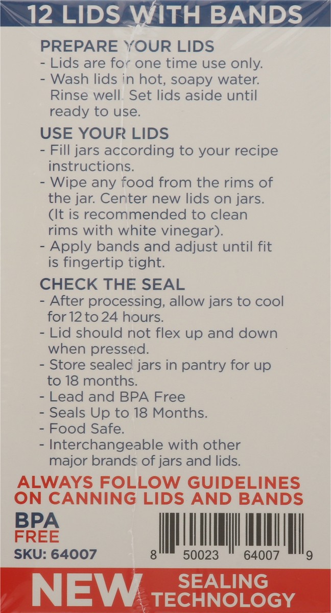 slide 3 of 11, PUR 12 Pack Wide Mouth Canning Lids and Bands 12 Pack 12 ea, 12 ct