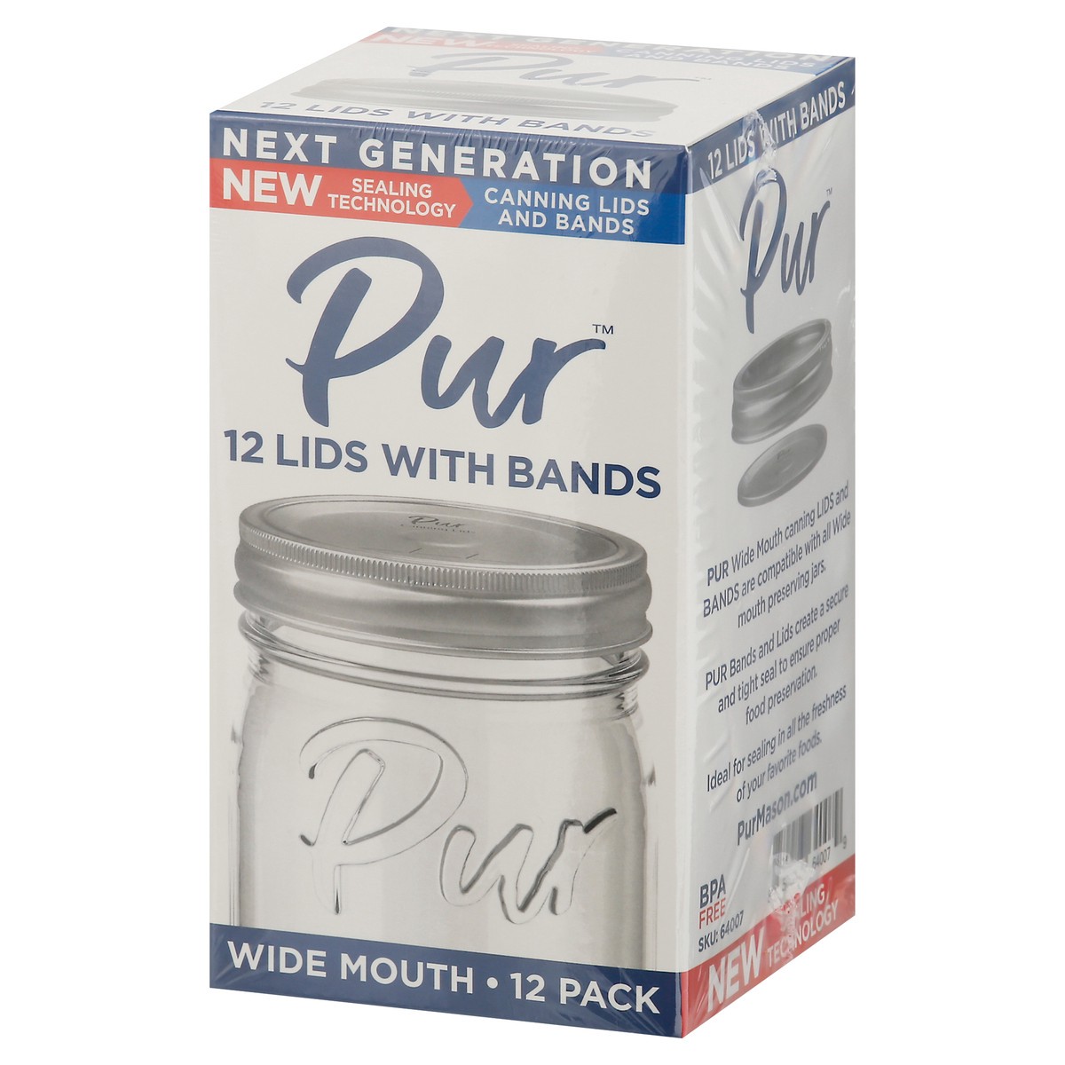 slide 4 of 11, PUR 12 Pack Wide Mouth Canning Lids and Bands 12 Pack 12 ea, 12 ct