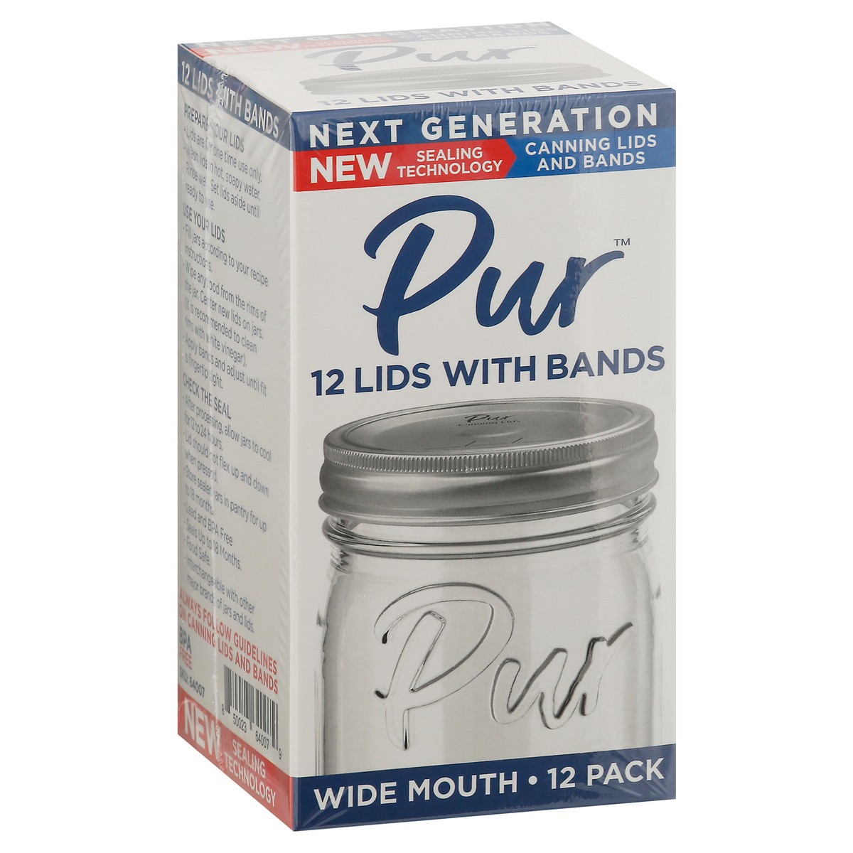 slide 7 of 11, PUR 12 Pack Wide Mouth Canning Lids and Bands 12 Pack 12 ea, 12 ct