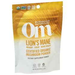 Om Mushroom Superfood Lion's Mane Mushroom Powder 2.1 oz
