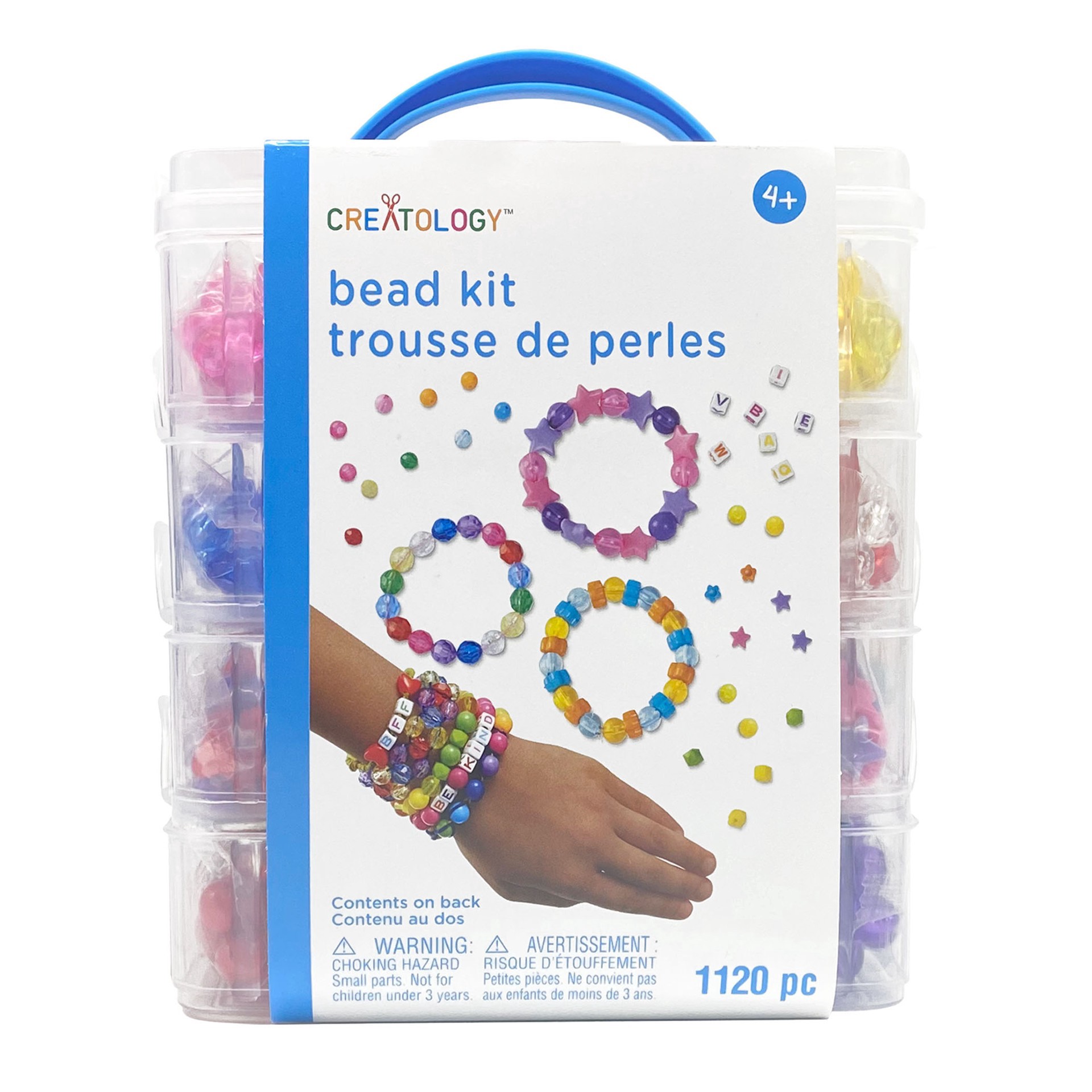 slide 2 of 7, Rainbow Bead Kit Box By Creatology, 1120 ct total